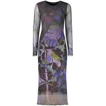 Desigual Purple Polyester Casual Dress
