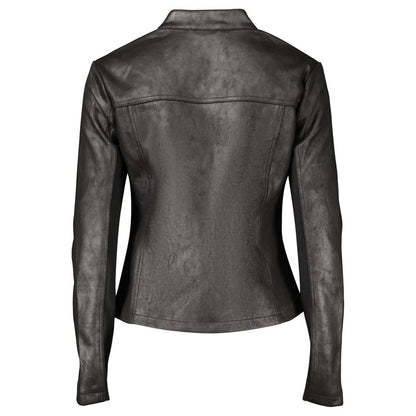 Desigual Black Polyester Biker Jacket