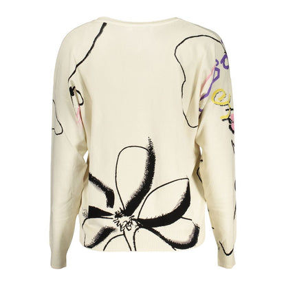 Desigual White Viscose Sweatshirt