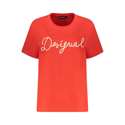 Desigual Red Cotton T-Shirt