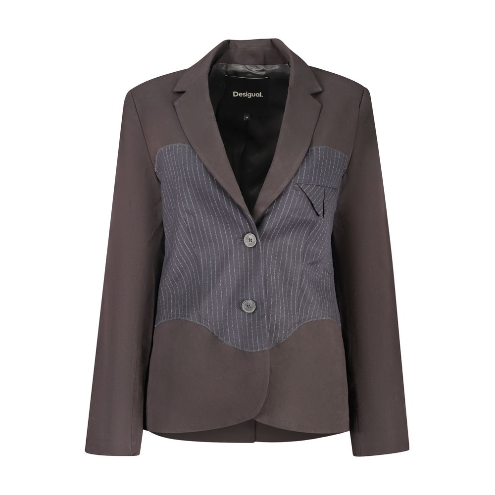 Desigual Black Polyester Blazer