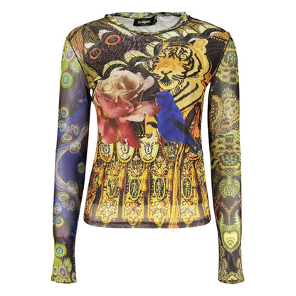 Desigual Yellow Polyester T-Shirt