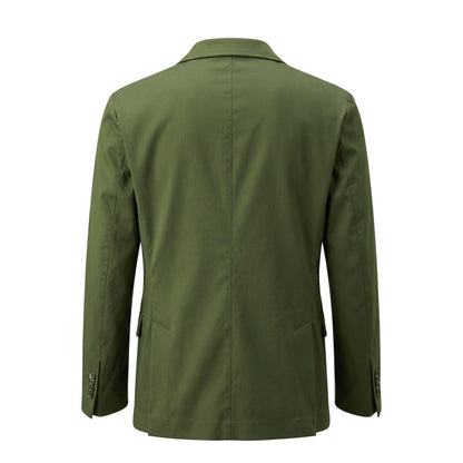 Roberto Pepe Luxury Green Cotton Men Jacket
