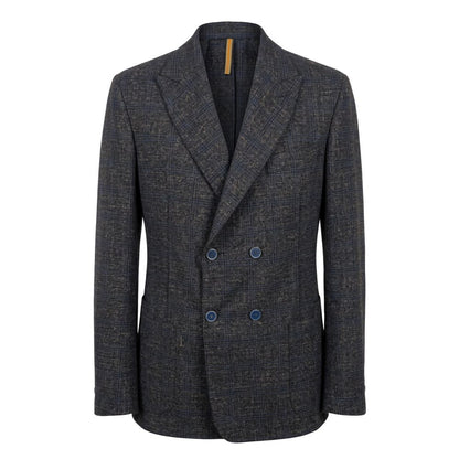 Roberto Pepe Luxury Blue Viscose Men Jacket