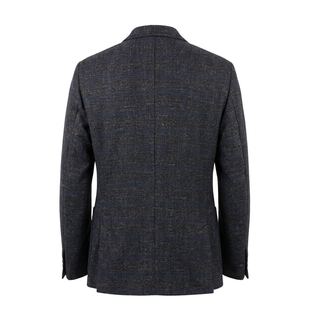 Roberto Pepe Luxury Blue Viscose Men Jacket