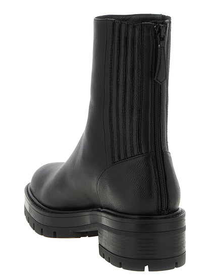 Aquazzura Women's Calfskin Leather Ankle Boots - Black