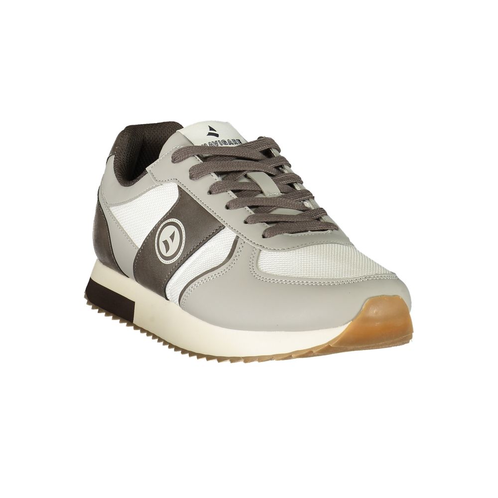 Athletic Sneakers Navigare men polyester & polyurethane gray, white & print featuring a avant-garde Men's Athletic Polyester & Polyurethane Sneakers design with a avant-garde athletic style for a refined finish.
