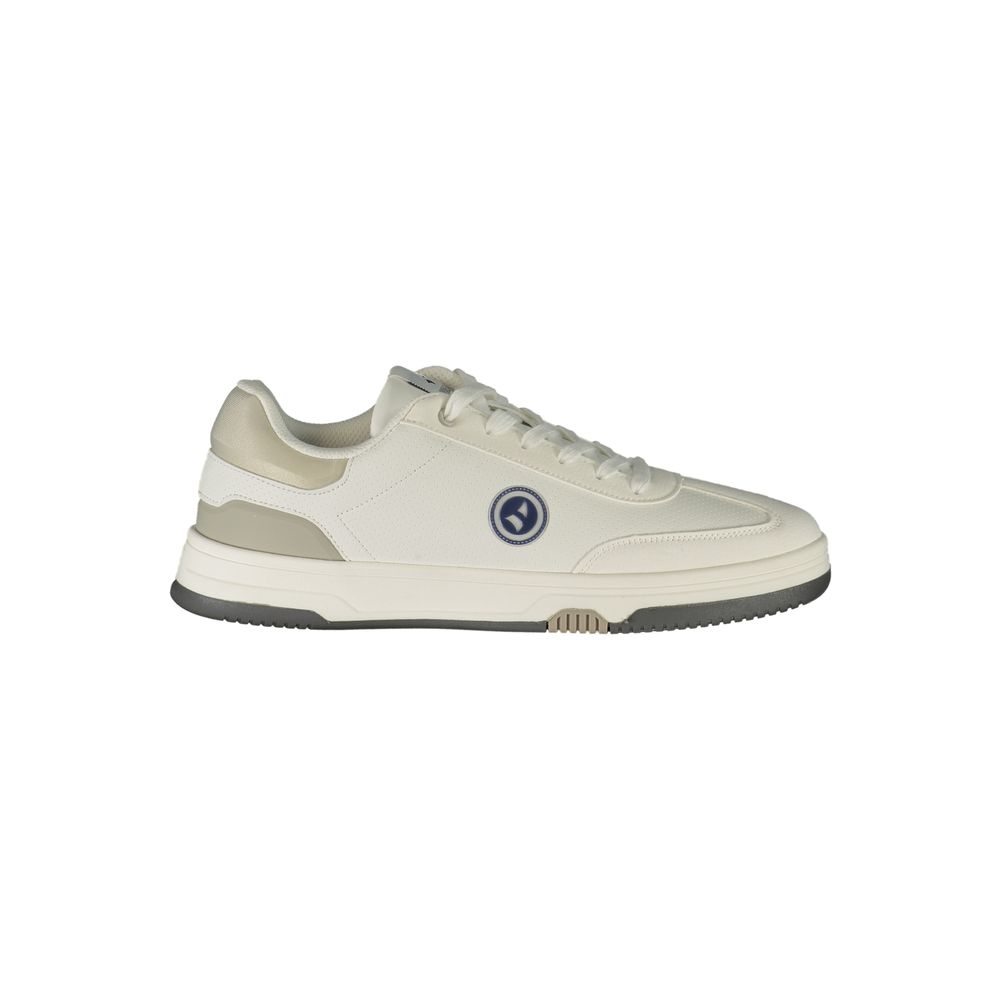 Navigare White Polyester Men's Sneaker
