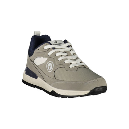 Athletic Sneakers by Navigare for men in polyester & polyurethane blue & gray presents a sleek silhouette, perfectly capturing the athletic style essence of Men's Athletic Polyester & Polyurethane Sneakers with its sleek design and premium finish.