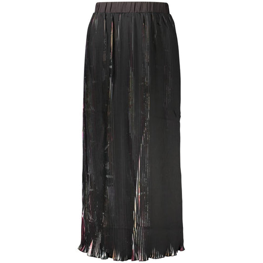 Skirt by Desigual for women in polyester black features an relaxed-yet-refined silhouette that elegantly showcases the Women's Polyester Long Skirt design and sophisticated long.