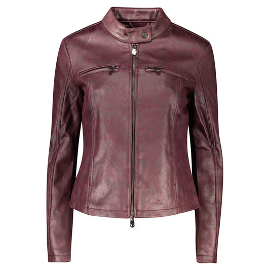This Jacket by Desigual for women in stretch polyester purple & violet showcases a magnificent silhouette, meticulously crafted with a distinctive and functional pockets for a magnificent finish.