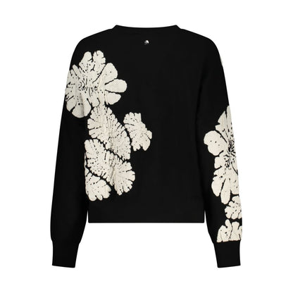 Sweatshirt by Desigual for women in wool polyester & polyamide black & patterned features an magnificent silhouette, showcasing a sophisticated and detail for a truly magnificent finish.
