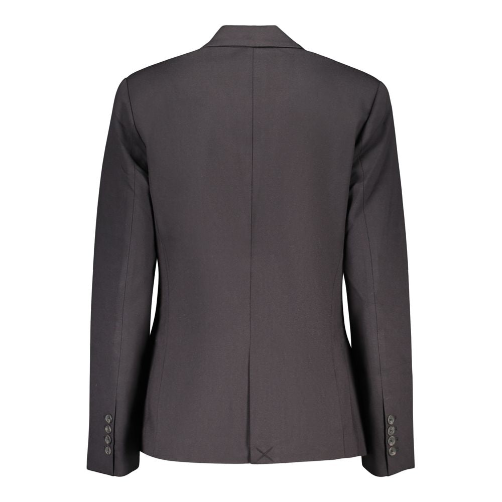 Blazer by Desigual for women in stretch polyamide viscose black features an stylish silhouette, showcasing a sophisticated and stylish for a truly stylish finish.