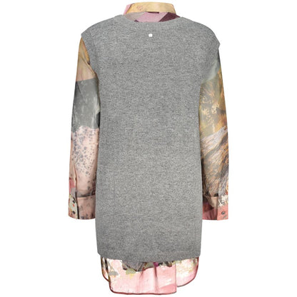 Desigual Gray Polyester Womens Shirt