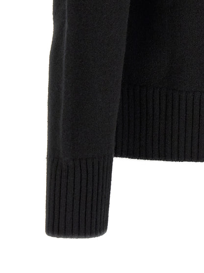 Ami Paris Black Wool Cardigan