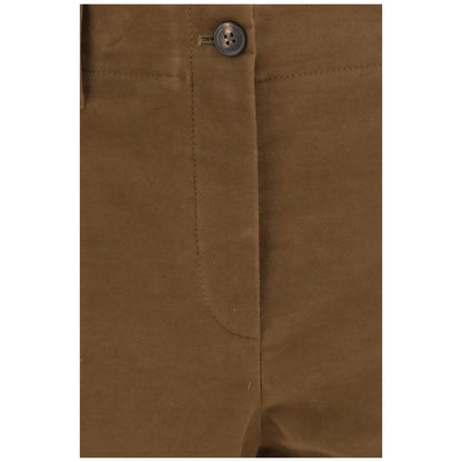 Brunello Cucinelli Brown Cotton Casual Pants