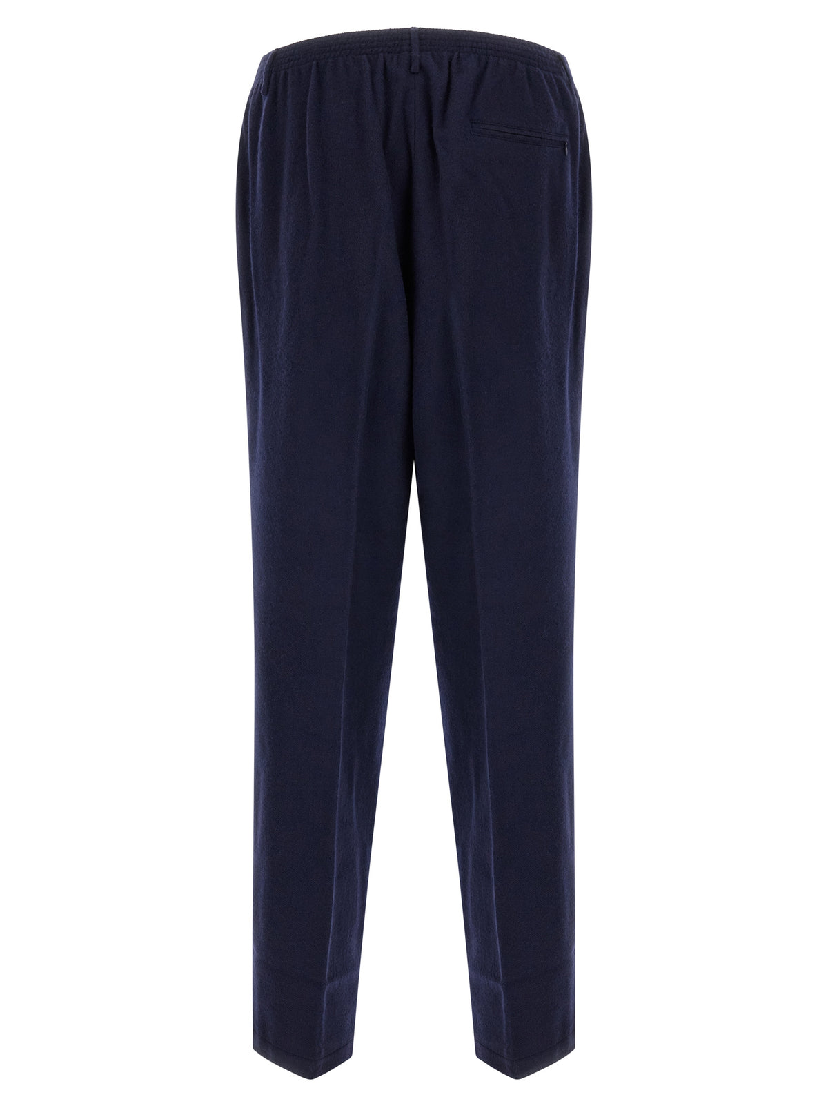 CELLAR DOOR Blue Virgin Wool Casual Pants
