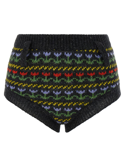 Marni Gray Virgin Wool Bermuda Shorts