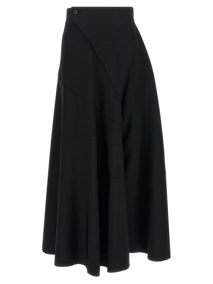 Junya Watanabe Black Wool Flared Pants