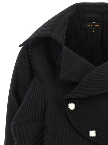 Comme Des Garçons Black Wool Blazer