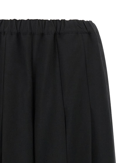 Comme Des Garçons Black Wool Casual Pants
