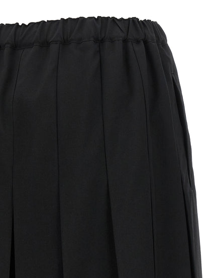 Comme Des Garçons Black Wool Casual Pants