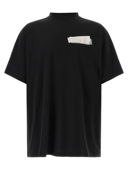 Balenciaga Black Cotton T-Shirt
