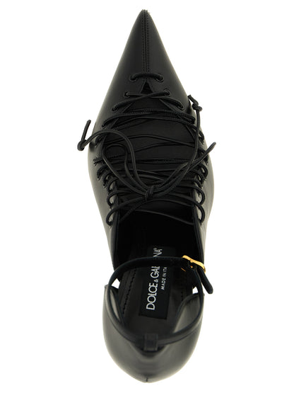 Dolce & Gabbana Black Calfskin High Heel Pumps