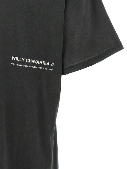 WILLY CHAVARRIA Black Cotton T-Shirt