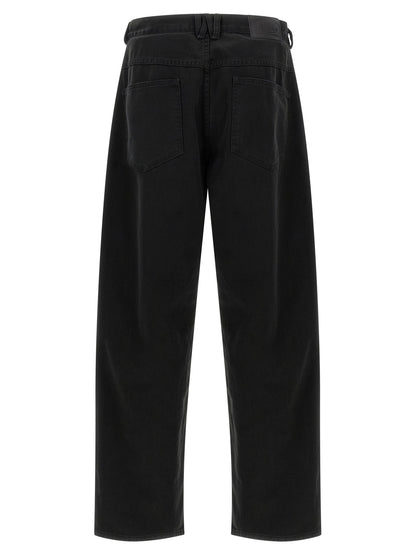 WILLY CHAVARRIA Black Cotton Relaxed Fit Jeans
