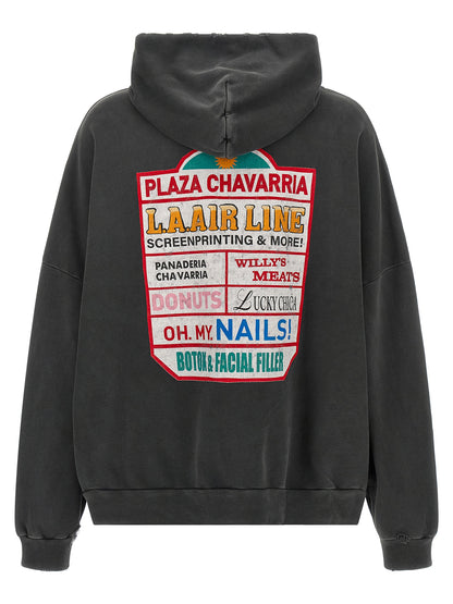 WILLY CHAVARRIA Black Cotton Sweatshirt