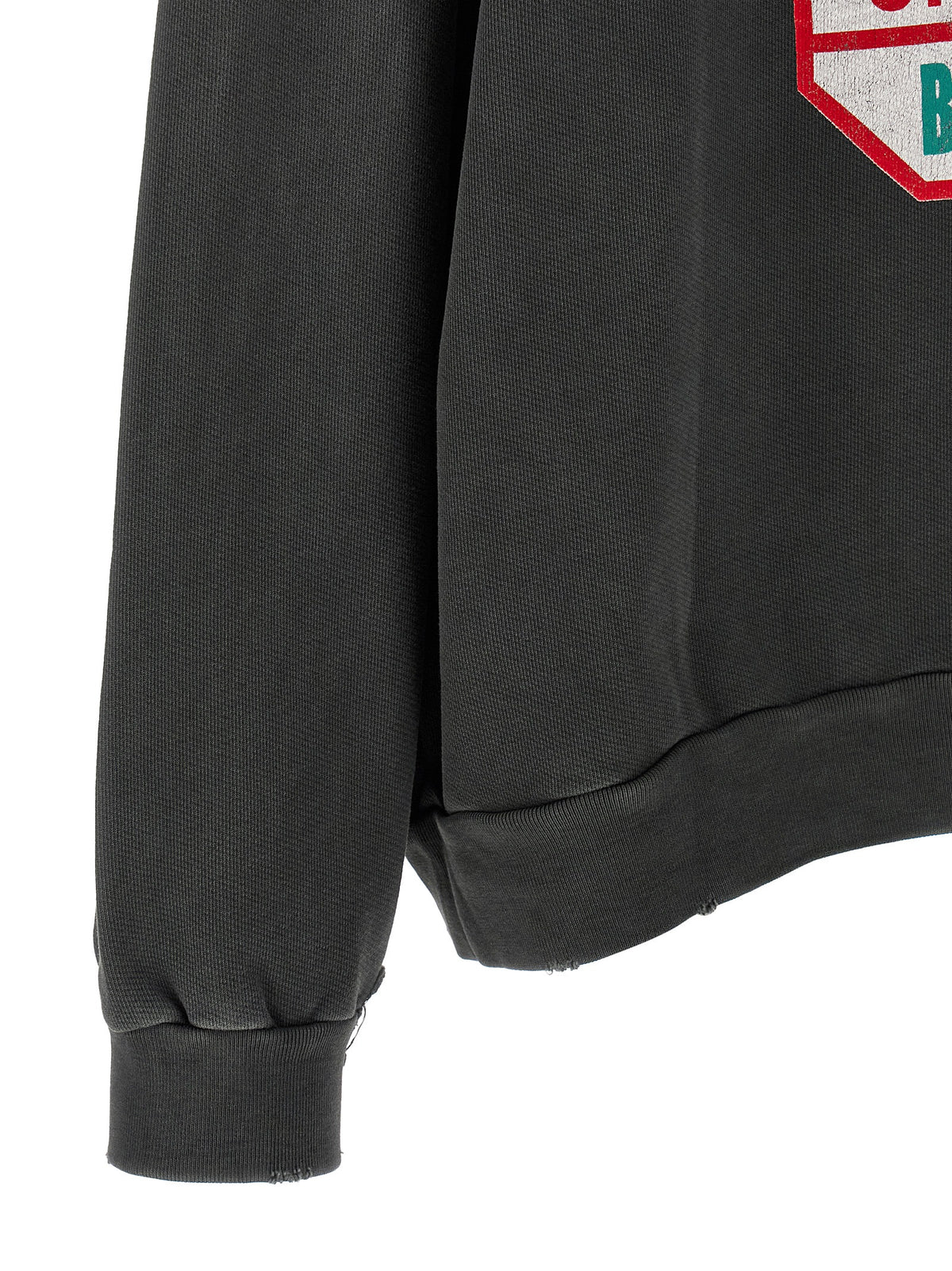 WILLY CHAVARRIA Black Cotton Sweatshirt