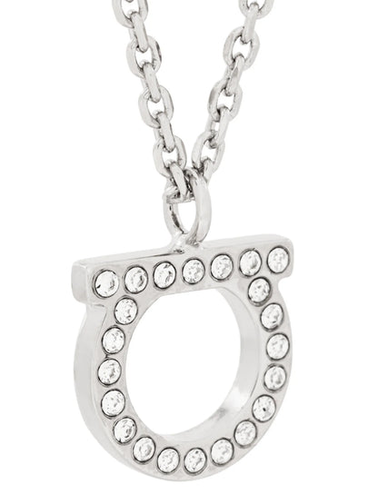 Ferragamo Silver Brass Necklace