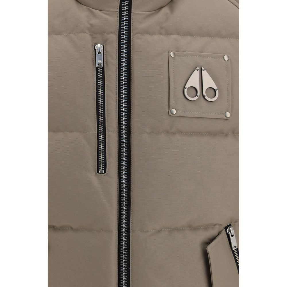 Moose Knuckles Beige Cotton Sleeveless Jacket