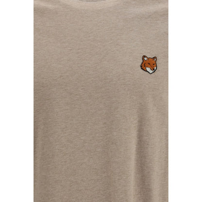 Maison Kitsuné Beige Cotton T-Shirt