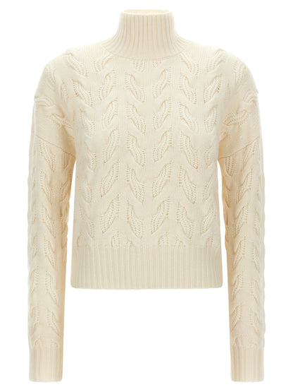 Max Mara White Wool Cardigan