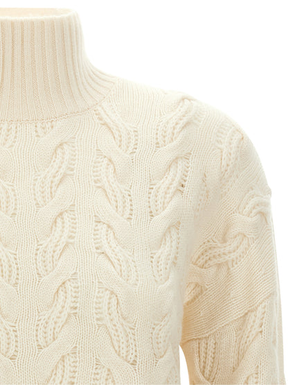 Max Mara White Wool Cardigan