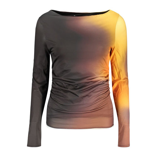 T-Shirt by Desigual for women in stretch viscose polyester black features a plush silhouette, showcasing a sophisticated crew neckline and for a truly plush finish.