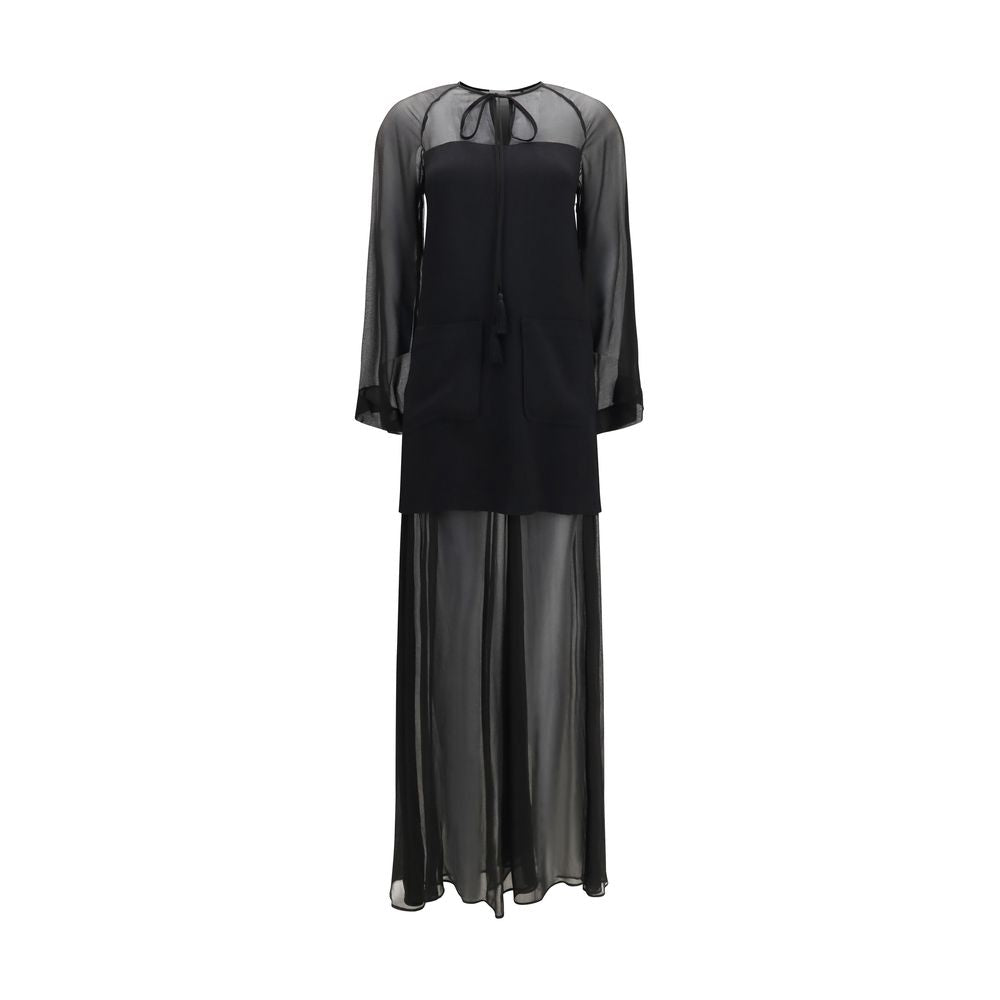 Forte_Forte Black Viscose Casual Dress
