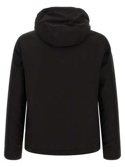 MooRER Black Wool Full-Length Jacket