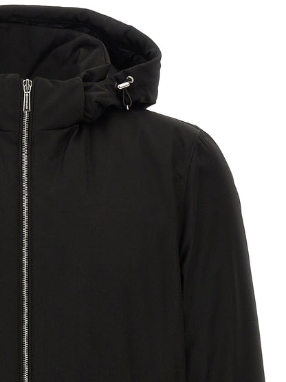 MooRER Black Wool Full-Length Jacket