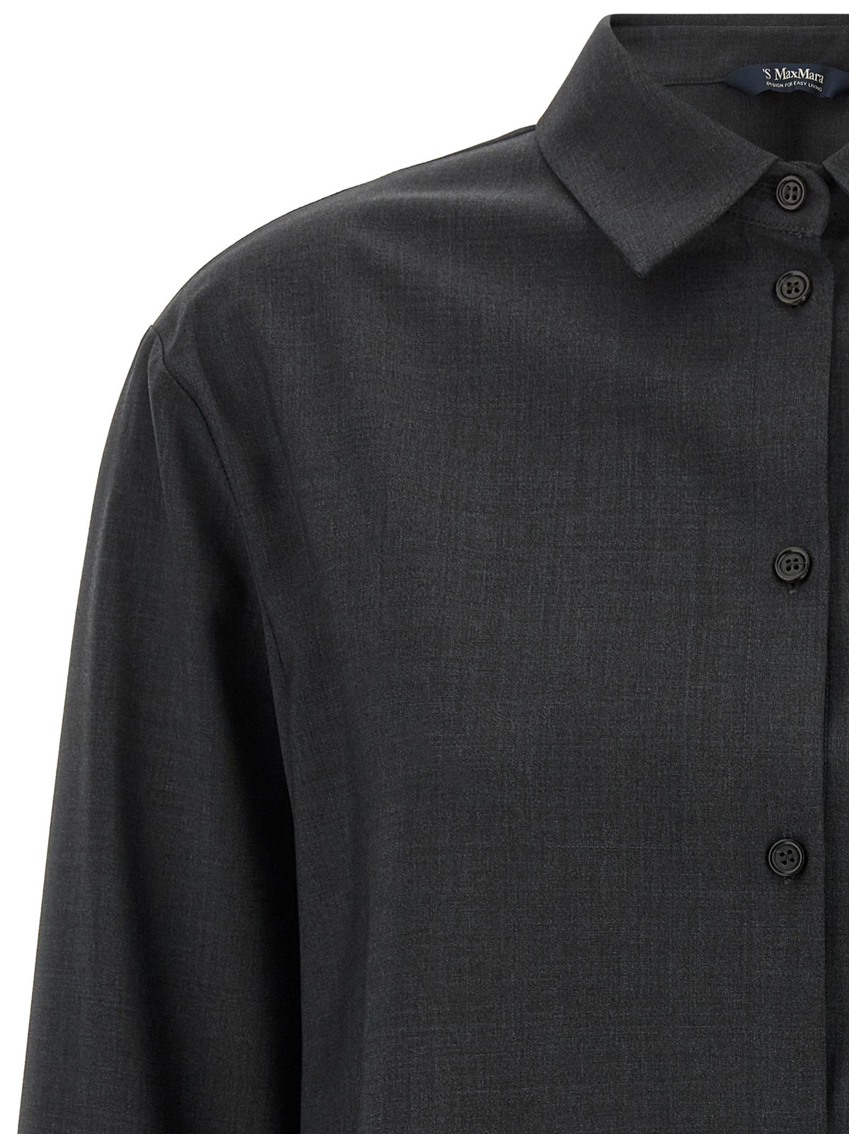 'S Max Mara Gray Wool Blouse