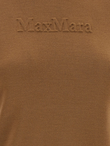 Max Mara Beige Virgin Wool Cardigan