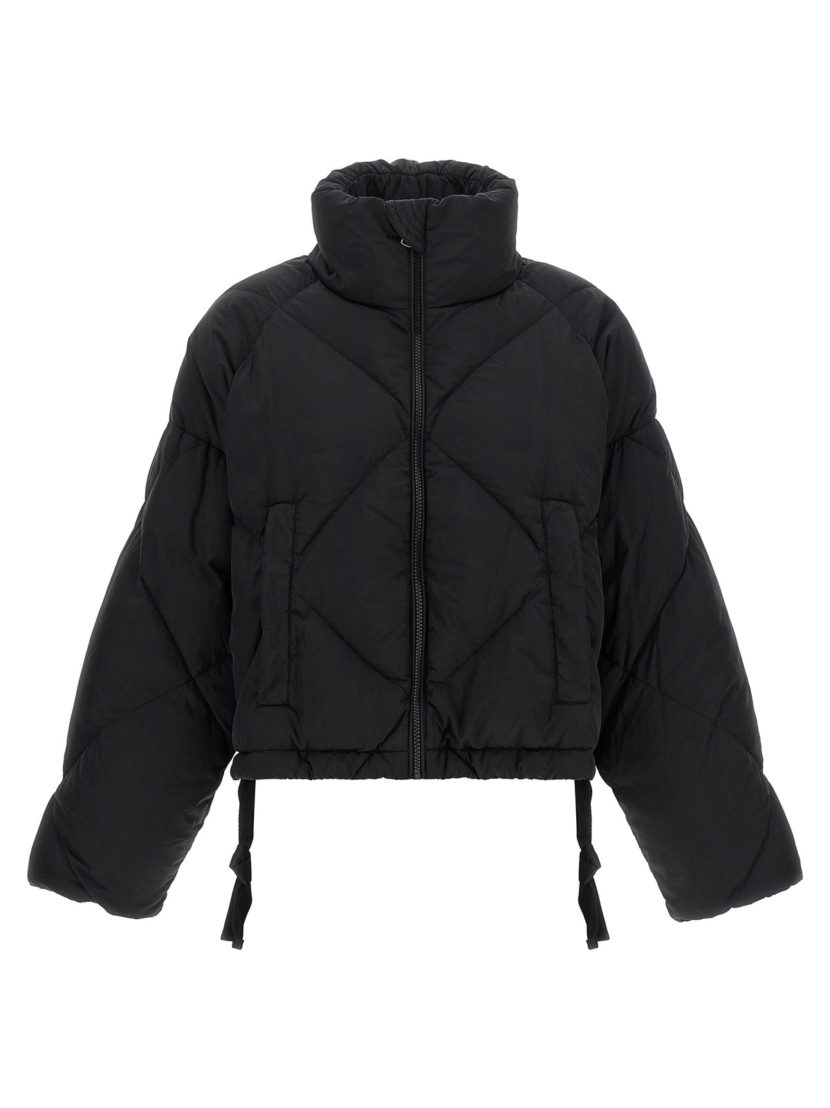 Max Mara Black Polyamide Full-Length Jacket