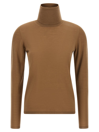 Max Mara Beige Virgin Wool Cardigan