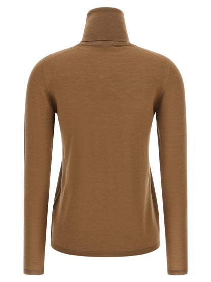 Max Mara Beige Virgin Wool Cardigan
