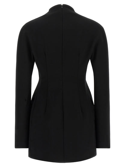 Sportmax Black Viscose Short Dress