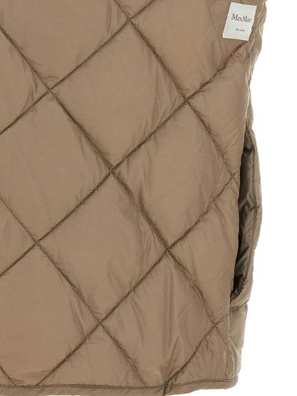 Max Mara Beige Polyamide Sleeveless Jacket