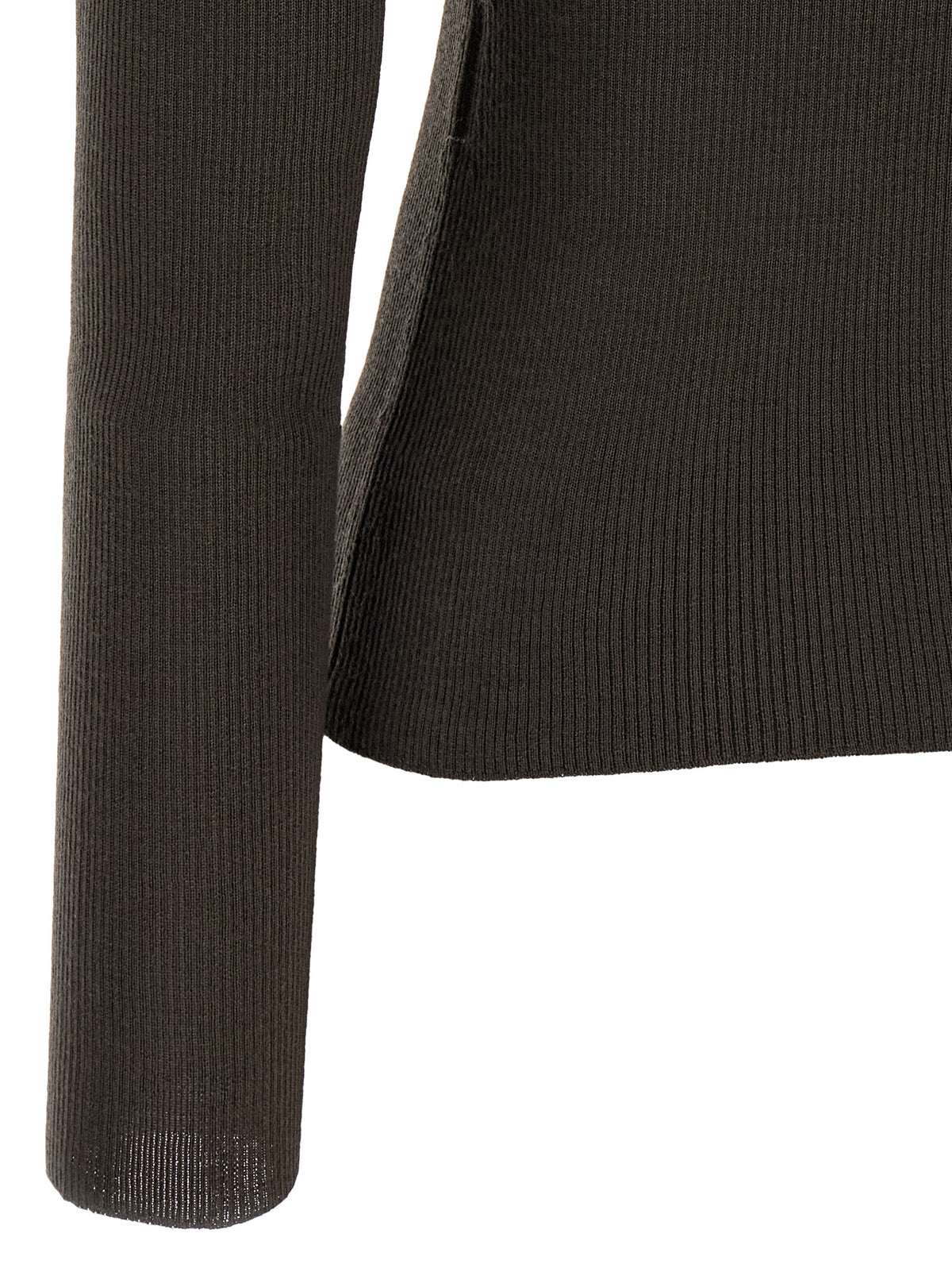 Max Mara Brown Virgin Wool Cardigan