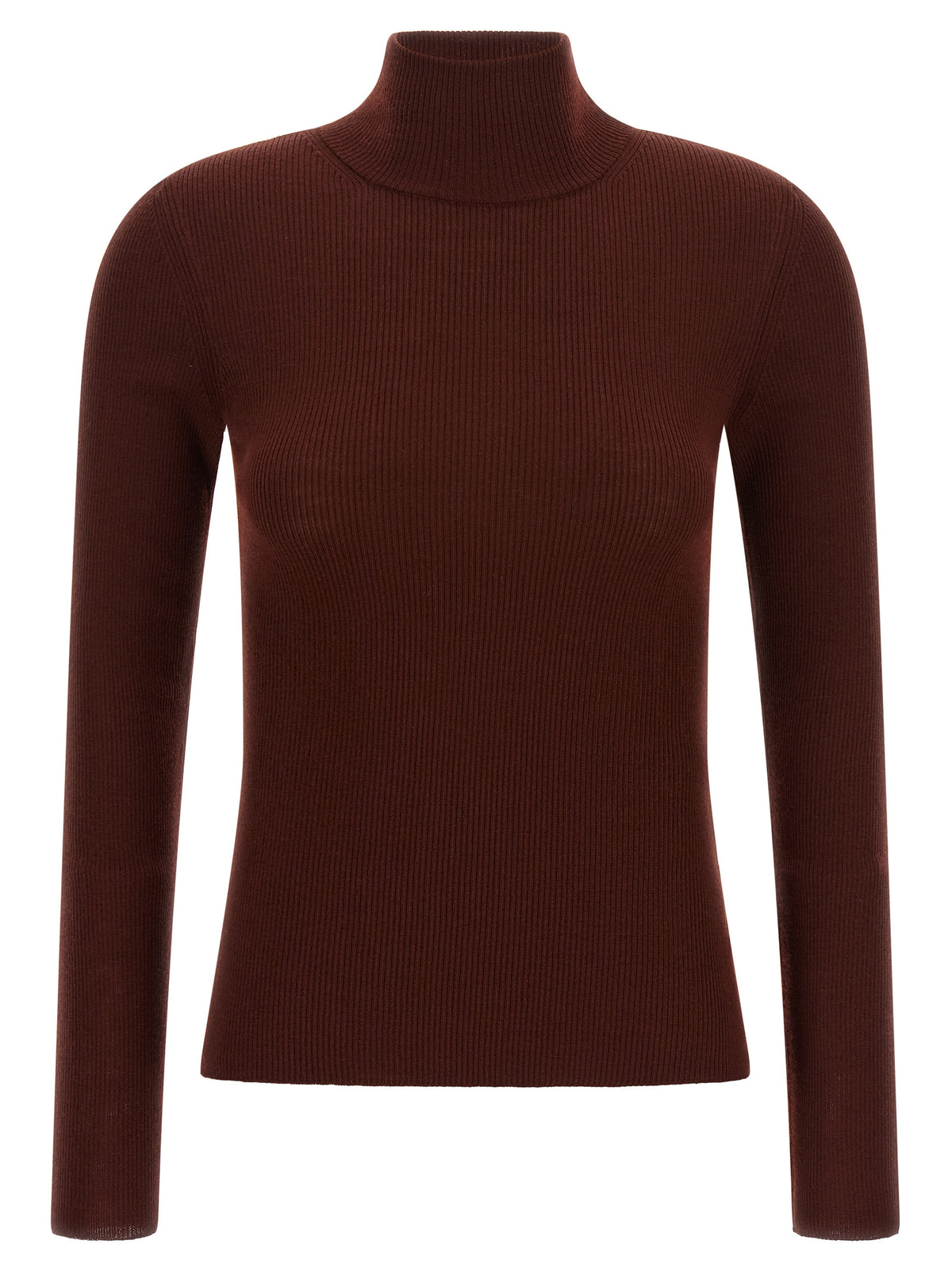 Max Mara Bordeaux Virgin Wool Cardigan
